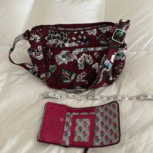 Vera Bradley shoulder bag and matching wallet. Perfect condition.